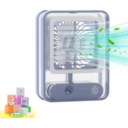 Ventilador Portátil Umidificador - 3 Velocidades - Branco - 14