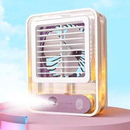 Ventilador Portátil Umidificador - 3 Velocidades - Branco - 3