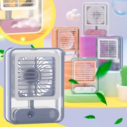 Ventilador Portátil Umidificador - 3 Velocidades - Branco - 10
