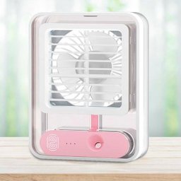 Ventilador Portátil Umidificador - 3 Velocidades - Branco - 4
