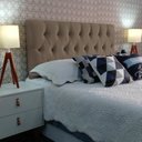 Ver imagem 2 de CABECEIRA ESTOFADA CAPITONE LUNA SUEDE LISO MASCAVO SOLTEIRO 90 X 60 RBL