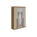 Ver imagem 7 de Guarda Roupa Solteiro 4 Portas e 2 Gavetas C- Espelho Alonzo New Rovere-amêndoa - Lopas