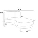 Ver imagem 6 de Sofá Chaise Longue Living Lucca Direito D02 Veludo Rosê C-305
