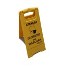 Ver imagem 1 de Conj 3 Placa Sinalizadora Uso Obrigatório de Máscara Rohmer mascara