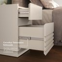 Ver imagem 5 de Gaveteiro Ripado com 2 Gavetas Samambaia CabeCasa MadeiraOriginals Bege/Off White