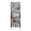 Ver imagem 4 de Paneleiro 63cm 4 Portas para Micro-ondas Siena Multimóveis Mp2182 Branco