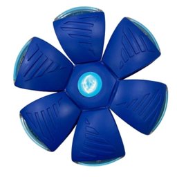 Bola Maluca Divertida Abre e fecha Azul com Luzes de LED - 2