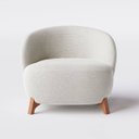 Ver imagem 5 de Poltrona Beirute em Linho Safira Off White - Home Mobily