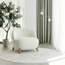 Ver imagem 2 de Poltrona Beirute em Linho Safira Off White - Home Mobily