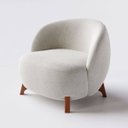 Ver imagem 1 de Poltrona Beirute em Linho Safira Off White - Home Mobily