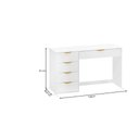 Ver imagem 4 de Escrivaninha com 5 Gavetas 136cm Multimóveis Crrui-ESC010 Branco