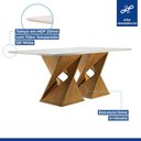 Ver imagem 4 de Conjunto Mesa Genova Tampo Slim Vidro Plus 6 Cadeiras Napoles Cel Moveis Ype/suede Pena