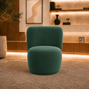 Ver imagem 2 de Poltrona Decorativa Bia Orgânica Veludo Recepção Sala Estar Quarto