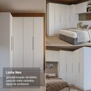 Ver imagem 6 de Guarda-Roupa Modulado 2 Portas com Espelhos 5 Nichos Branco Neo Madesa 02