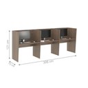 Ver imagem 2 de Mesa de Trabalho Call Center 3 Lugares Tripla Fechada - Affara