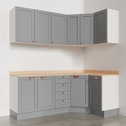 Cozinha Modulada 6 Peças com Tampo 3 Aéreos 6 Portas e 3 Balcões Arizona CabeCasa MadeiraMadeira - 9
