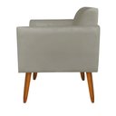 Ver imagem 2 de Poltrona Marisa Suede Pés Palito Castanho marrom Rato