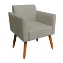 Ver imagem 1 de Poltrona Marisa Suede Pés Palito Castanho marrom Rato