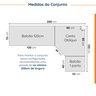 Cozinha Modulada 6 Peças com Tampo 3 Aéreos 6 Portas e 3 Balcões Arizona CabeCasa MadeiraMadeira - 3
