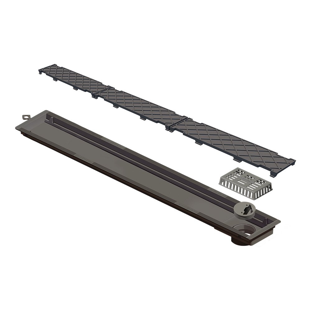 Ralo Linear Novii Seco 6085 75cm Saída na Extremidade com Tampa Oculta - 1