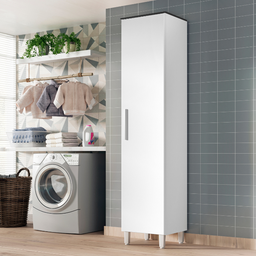 Armario Lavanderia 1 Porta 2,22m Pés Reguláveis Branco - 1