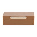 Ver imagem 1 de Caixa Decorativa em Mdf com Revestimento em Pu Marrom 25cm 19345 Mart