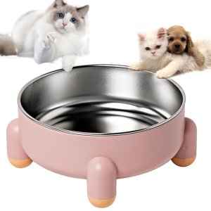 Comedourdo Elevado Cachorro Gato Cao Animal de Estimaçao Raçao Tigela Removivel Grande Capacidade Fa