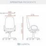 Kit 5 Cadeiras para Escritório Ergonômica Giratória Operativa Presidente NR17 - 5