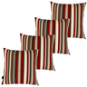 Kit 4 Capa de Almofada Belize Geométrica Listrada Impermeável 45cmx45cm - 3