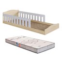 Ver imagem 1 de Cama com Colchão Gazin Solteiro Montessoriana Encanto Completa Móveis Carvalho Branco