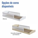 Ver imagem 6 de Cama com Colchão Gazin Solteiro Montessoriana Encanto Completa Móveis Carvalho Branco