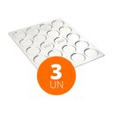 Ver imagem 1 de KIT - 3 Assadeiras Pão de Hamburguer 20 Cavidades Alumínio 58x70 APH20 - Imeca