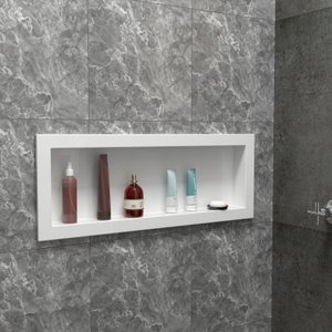 Armário Nicho Para Banheiro em Pedra Ardosia  97cm Newstone