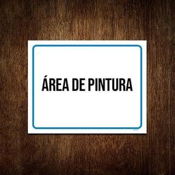 Placa Ambiente - Área De Pintura 27X35 - 1