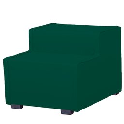 Escada Estofada 2 Degraus para Cachorro Gato e Maca de Estetica Suede Verde - 4