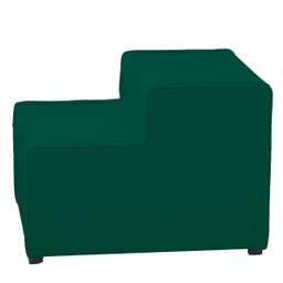 Escada Estofada 2 Degraus para Cachorro Gato e Maca de Estetica Suede Verde - 2
