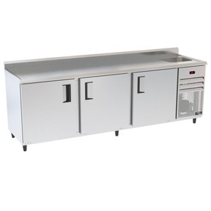 Balcão Congelados Venâncio 250cm Inox Borda Espelhada com Cuba 220v Vcch25-42302