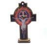 Crucifixo Cruz Mesa e Parede São Bento Madeira Mdf 13 Cm - 1