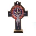 Ver imagem 1 de Crucifixo Cruz Mesa e Parede São Bento Madeira Mdf 13 Cm