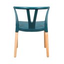 Ver imagem 4 de Conjunto Mesa Madeira Maciça 4 Cadeiras Wishbone Amarílis Yescasa Espresso Móveis Verde