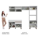 Ver imagem 7 de Armário de Cozinha Completa 260cm Branco Reims 09 Branco