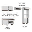 Ver mais imagens de Armário de Cozinha Completa 260cm Branco Reims 09 Branco