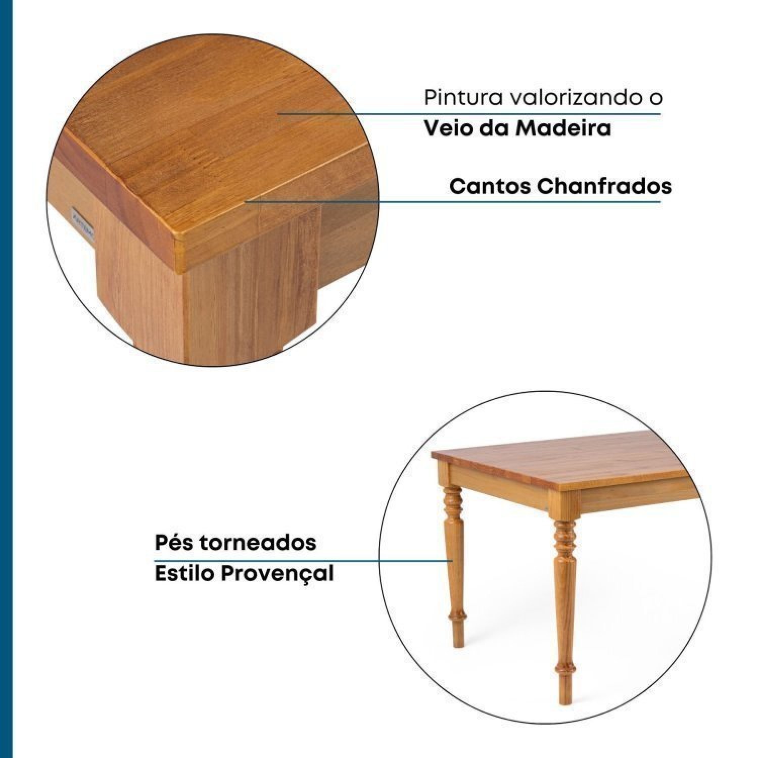 Conjunto Mesa Madeira Maciça 4 Cadeiras Wishbone Amarílis Yescasa Espresso Móveis - 9