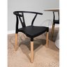 Conjunto Mesa Madeira Maciça 4 Cadeiras Wishbone Amarílis Yescasa Espresso Móveis - 16