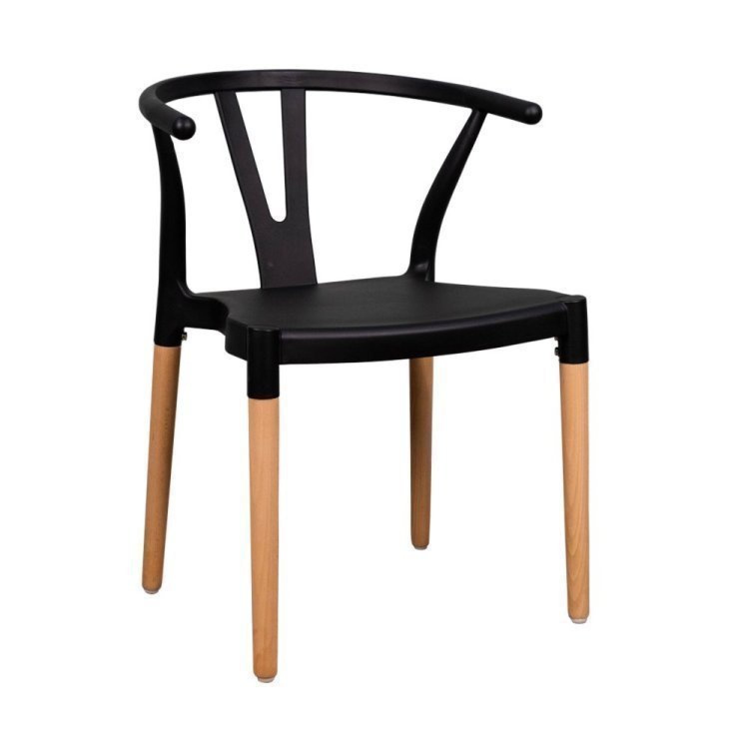 Conjunto Mesa Madeira Maciça 4 Cadeiras Wishbone Amarílis Yescasa Espresso Móveis - 13