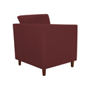 Ver imagem 2 de Poltrona Cadeira Sofá Decorativa Isis Sala Estar Salão Beleza Suede Vermelho Bordô - LM DECOR