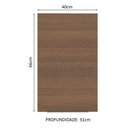 Ver imagem 3 de Armário Aéreo Madesa Stella 40 cm 1 Porta Branco/Rustic