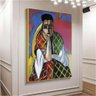Quadro Henri Matisse Verti Mulher Com Um Veu:120x80 cm/PRETA - 5