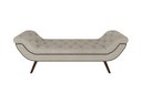 Ver imagem 5 de Puff Recamier Decorativo Tamanho Casal com Tachas 140 cm Santorini P05 Linho Creme - Lyam Decor