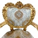 Ver imagem 5 de Par de Poltrona Dourado com Bege - 115x83x69cm